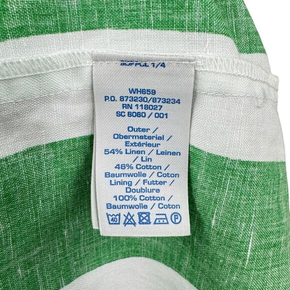 Boden Green White Pleated Sleeveless Tank Top Fit & Flare Dress - Picture 6 of 7